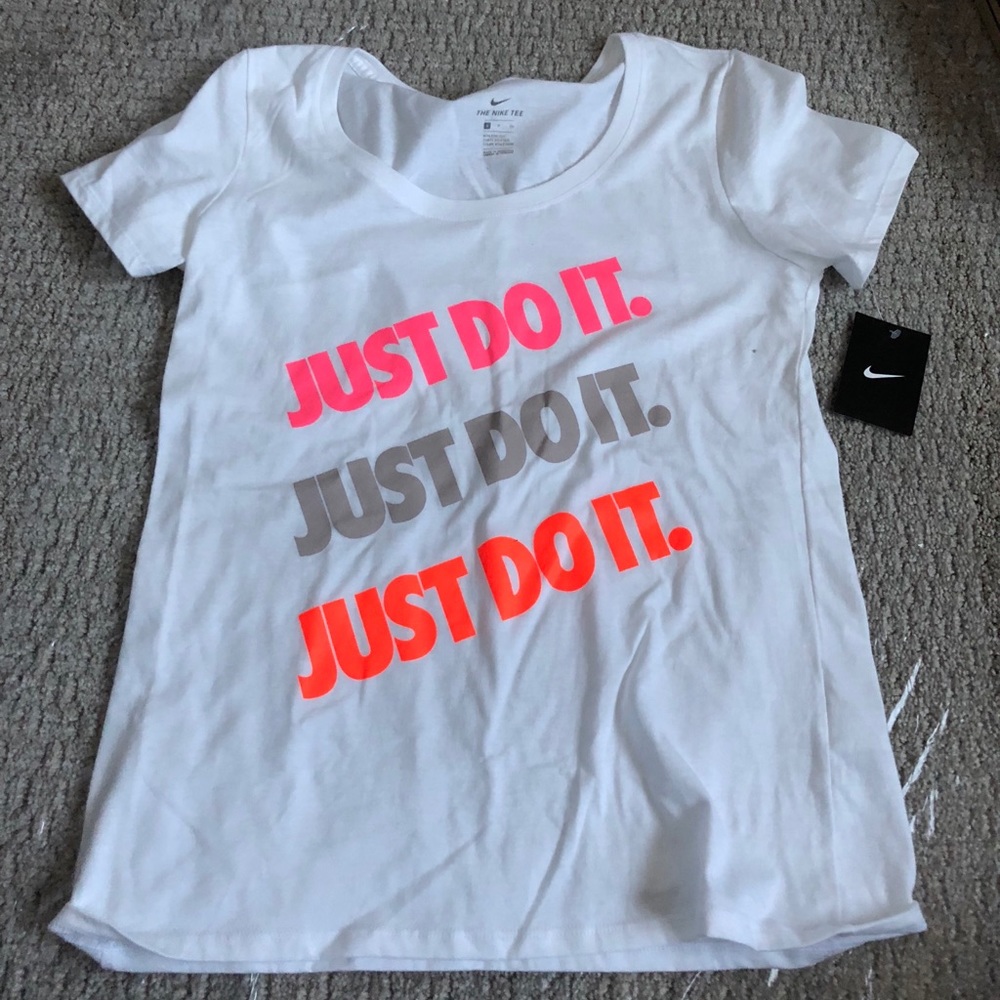 Nike Just do it tee white small